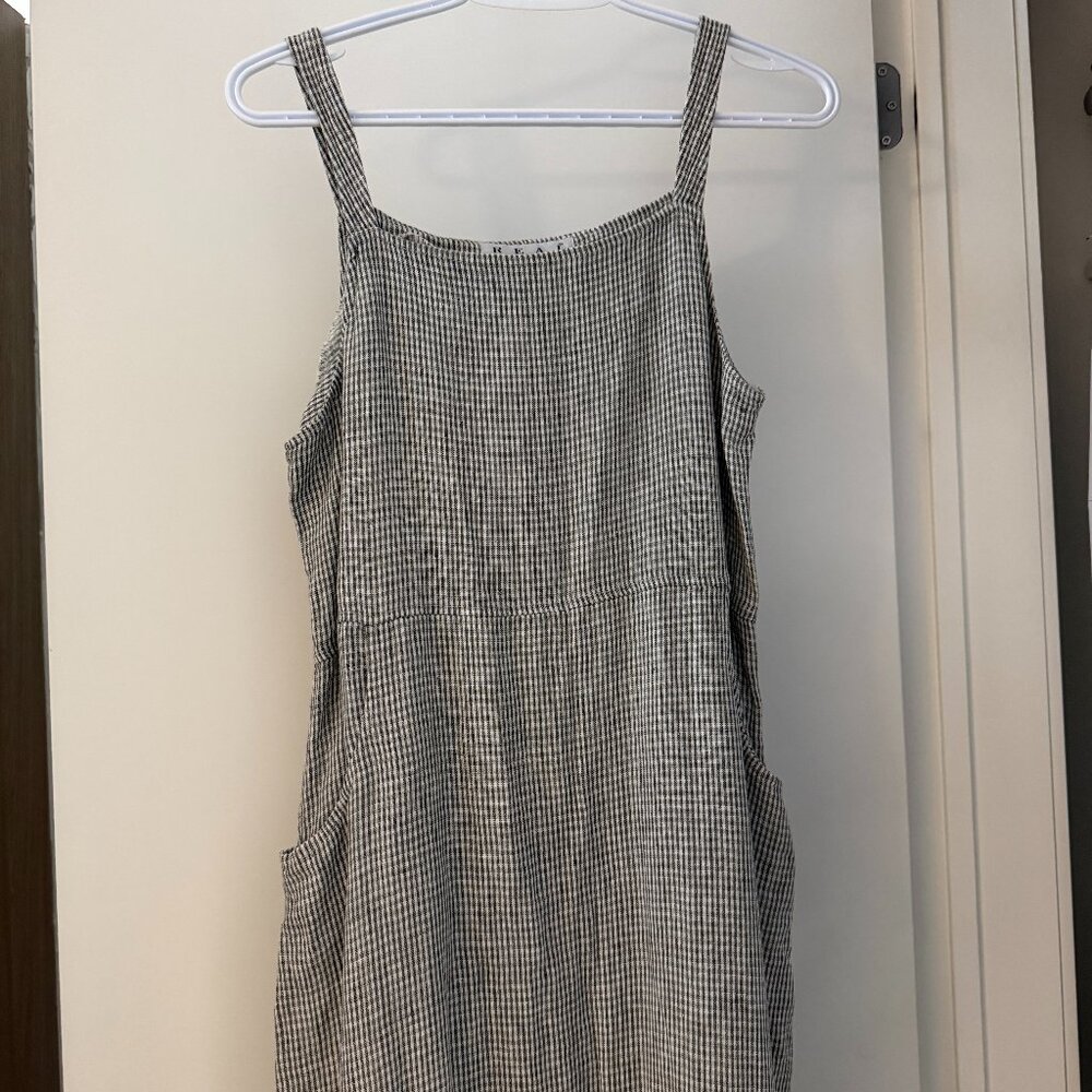 Vintage Striped Linen Dress